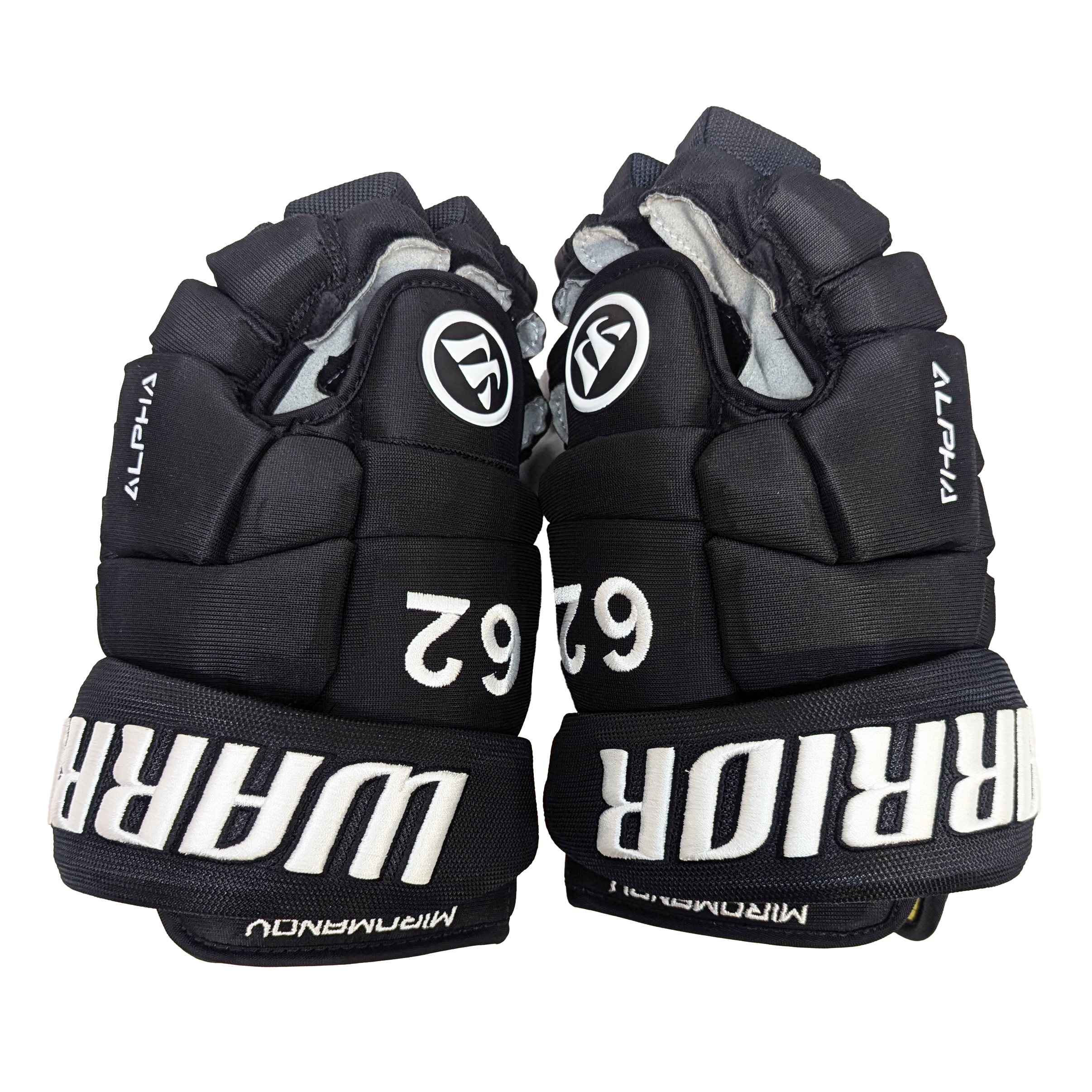 Warrior Alpha DX - Gant NHL Pro Stock - Daniil Miromanov (Noir)